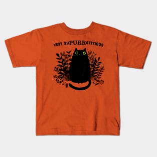 Very SuPURRstitious Kids T-Shirt